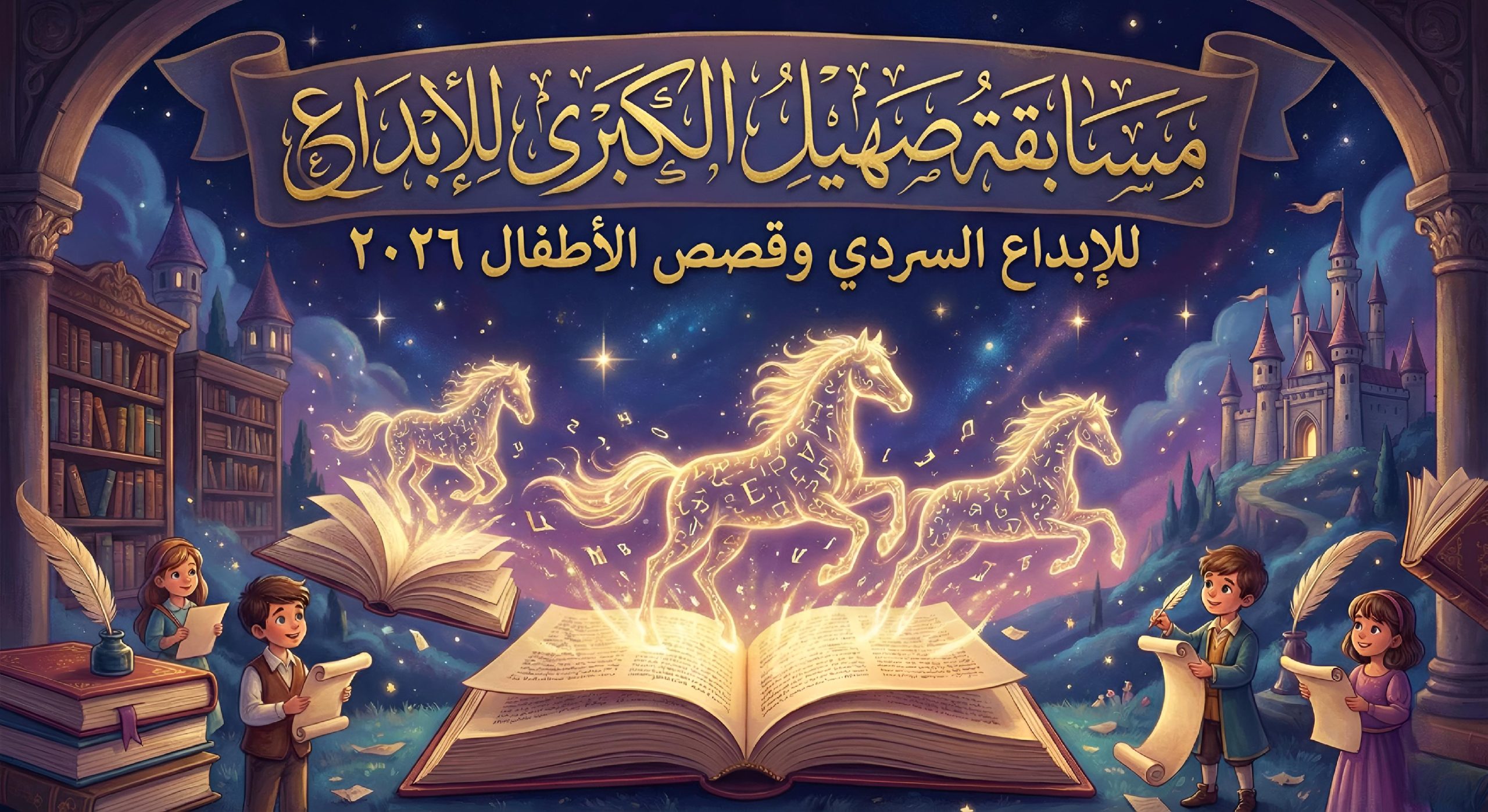 مسابقة صهيل الكبرى للإبداع السردي وقصص الأطفال ٢٠٢٦